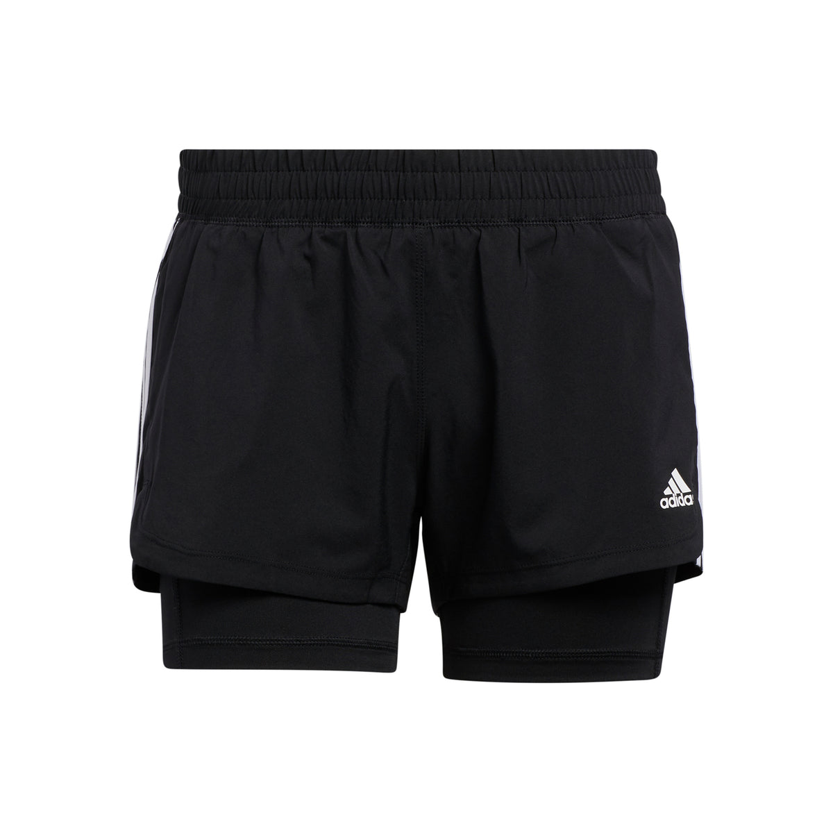 adidas Pacer 3 Stripes 2in1 Shorts Damer - sort, hvid