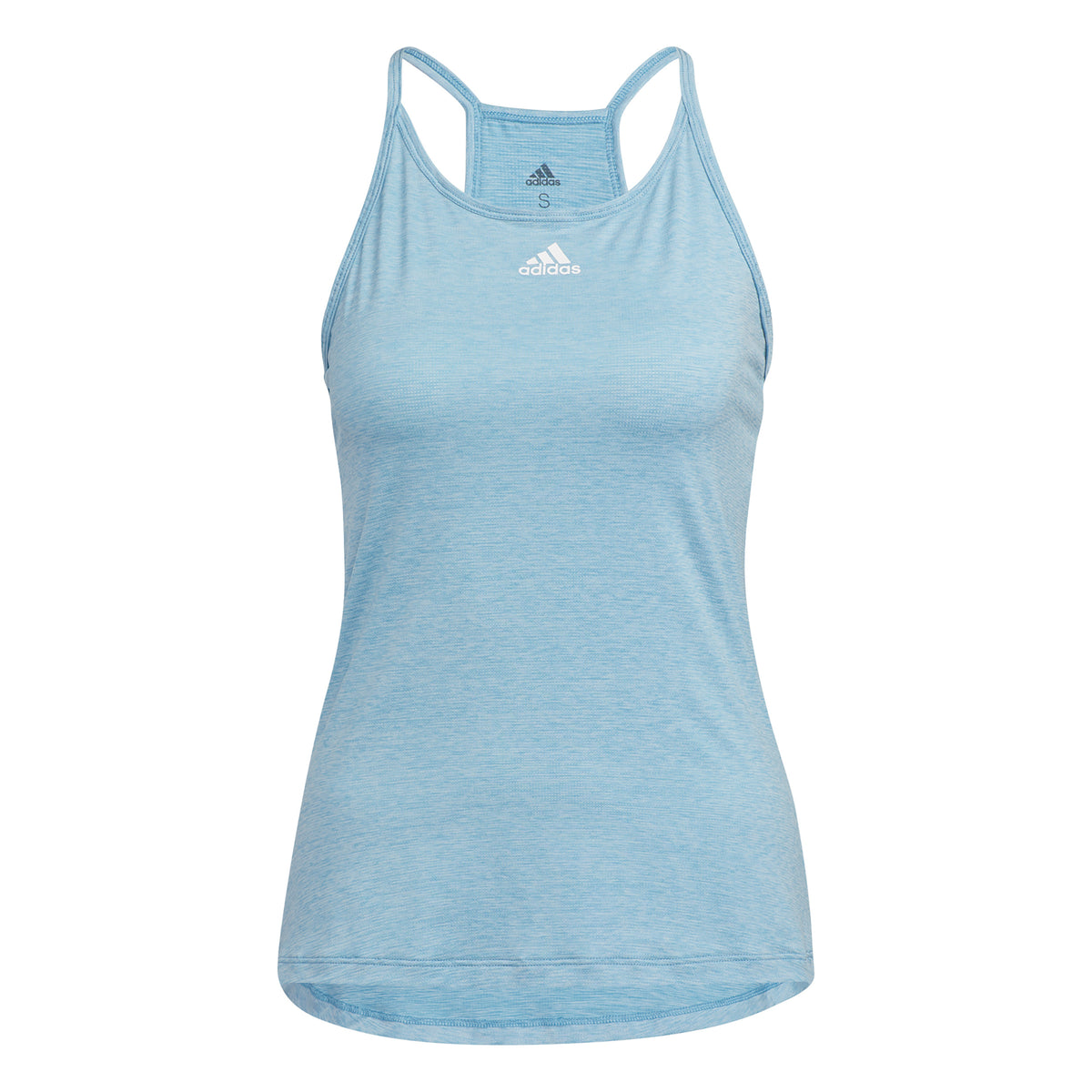 adidas Performance Tanktop Damer - lyseblå, hvid