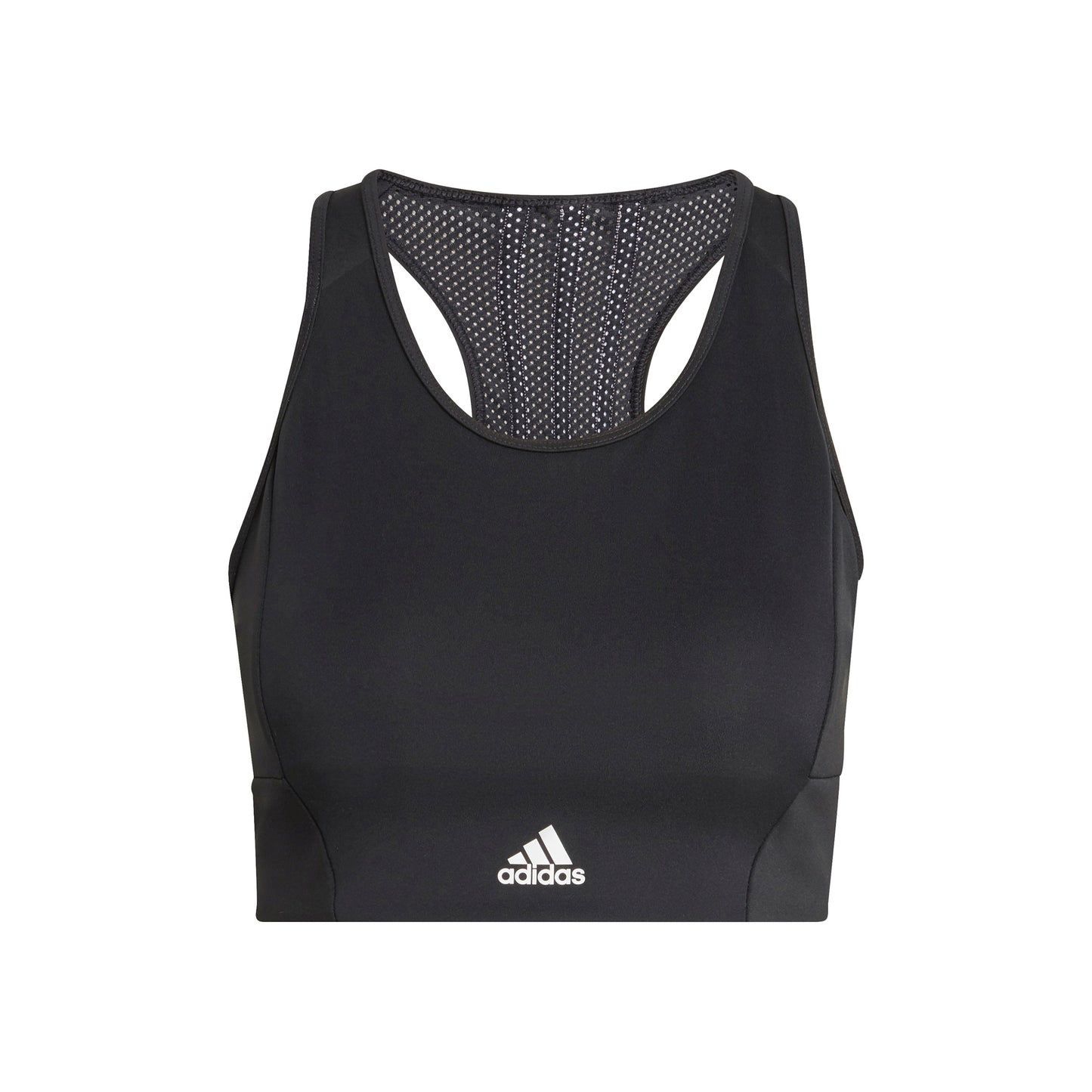 adidas 3Stripes Sports-BH Damer - sort, hvid
