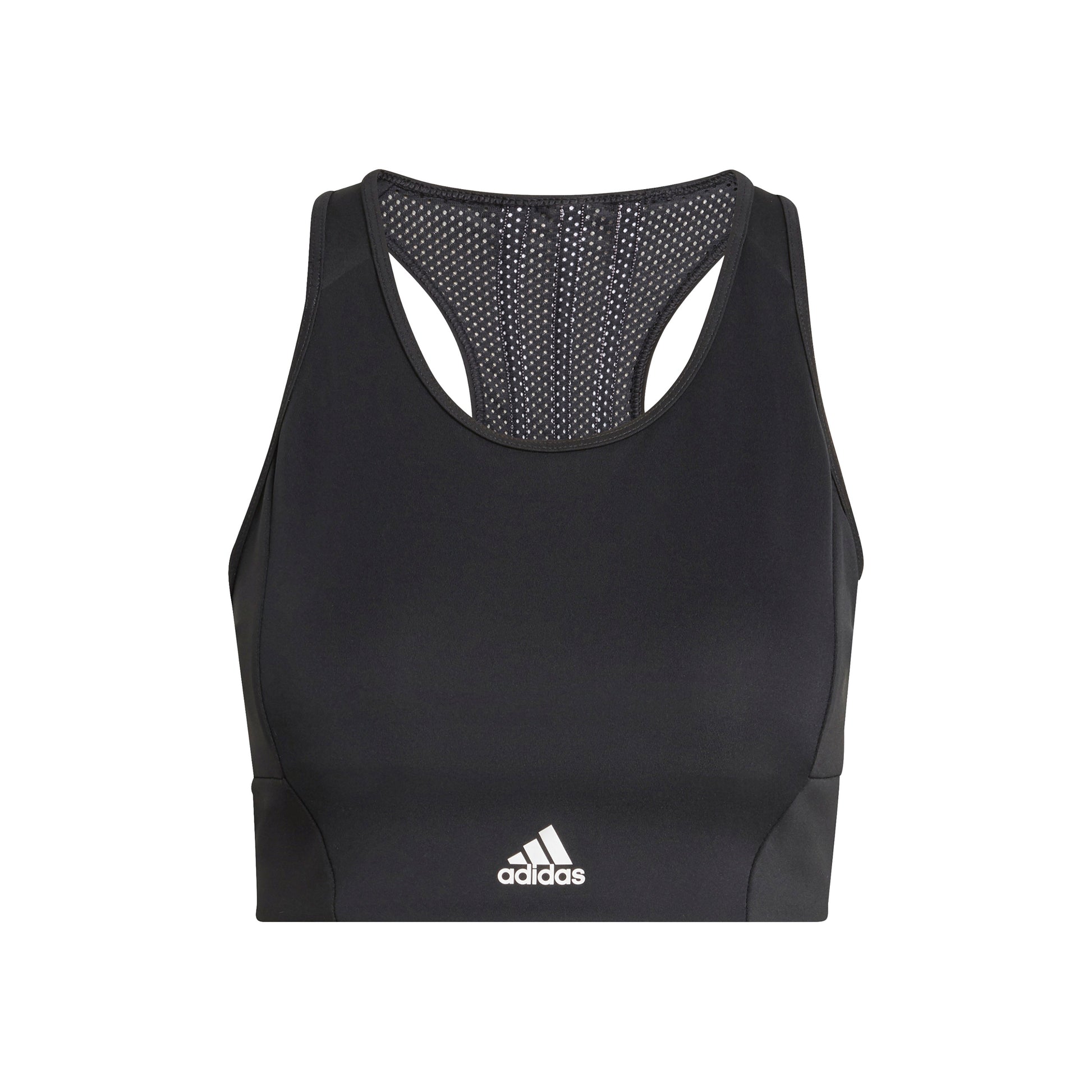 adidas 3Stripes Sports-BH Damer - sort, hvid