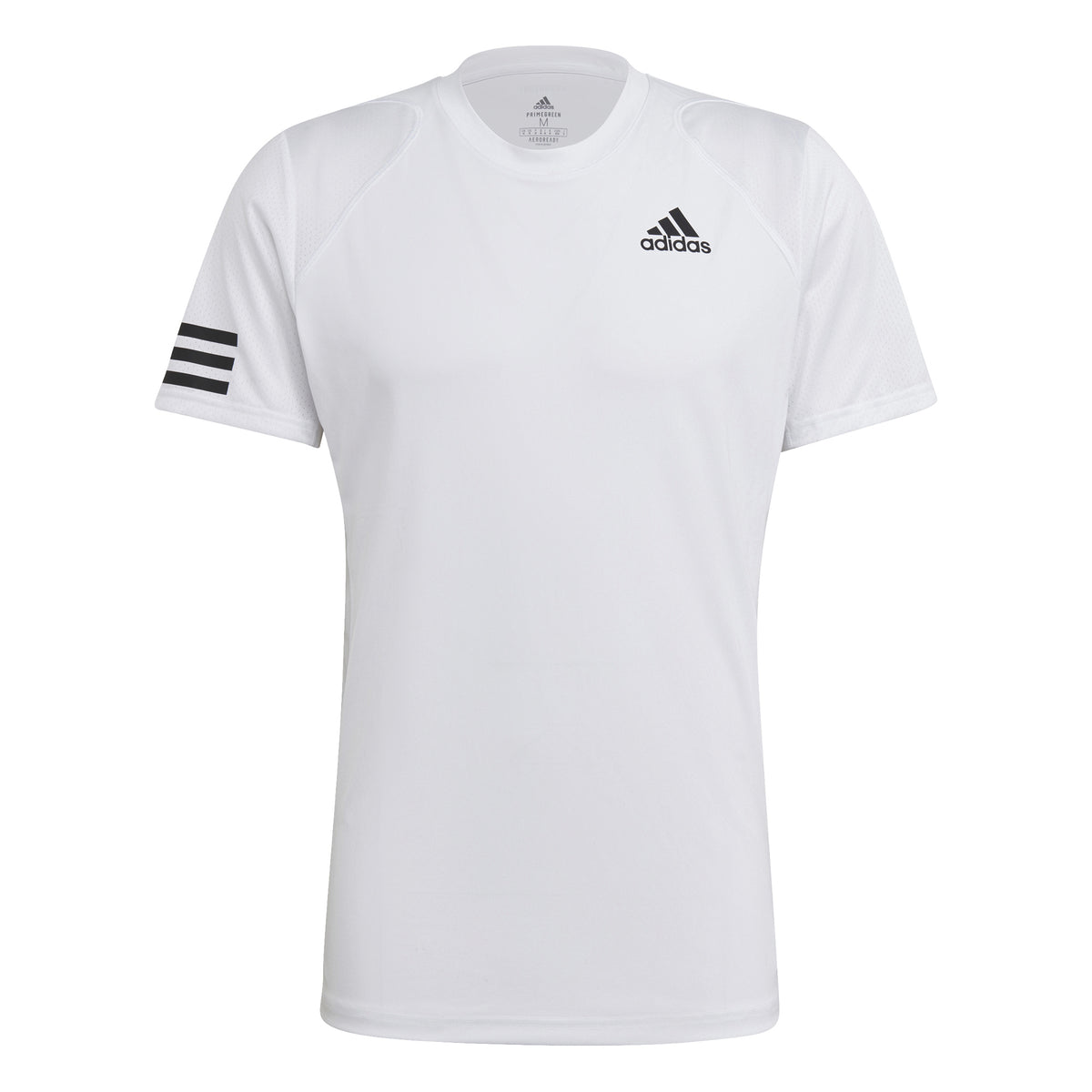 adidas Club 3 Stripes T-shirt Herrer - hvid, sort