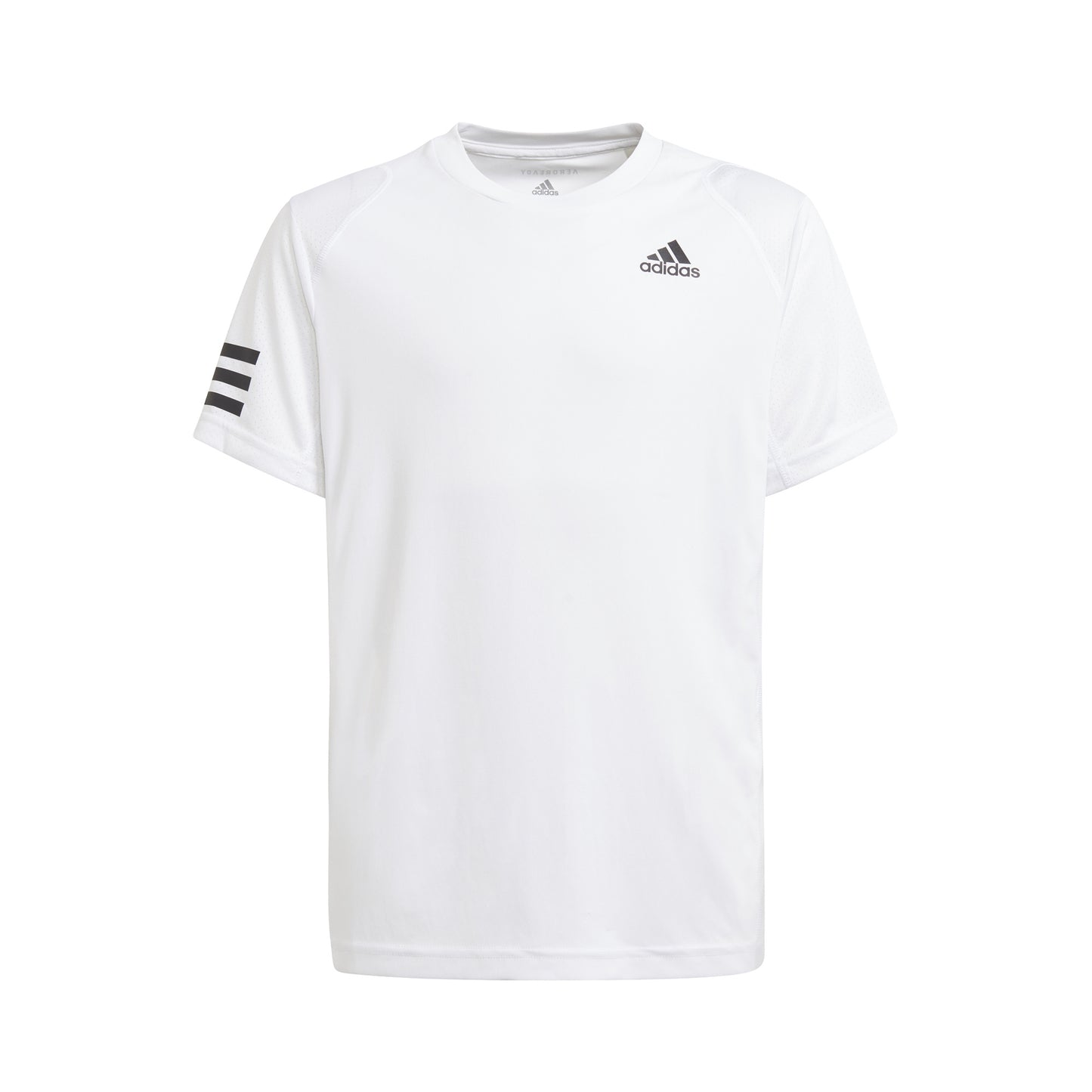 adidas Club 3 Stripes T-shirt Drenge - hvid, sort