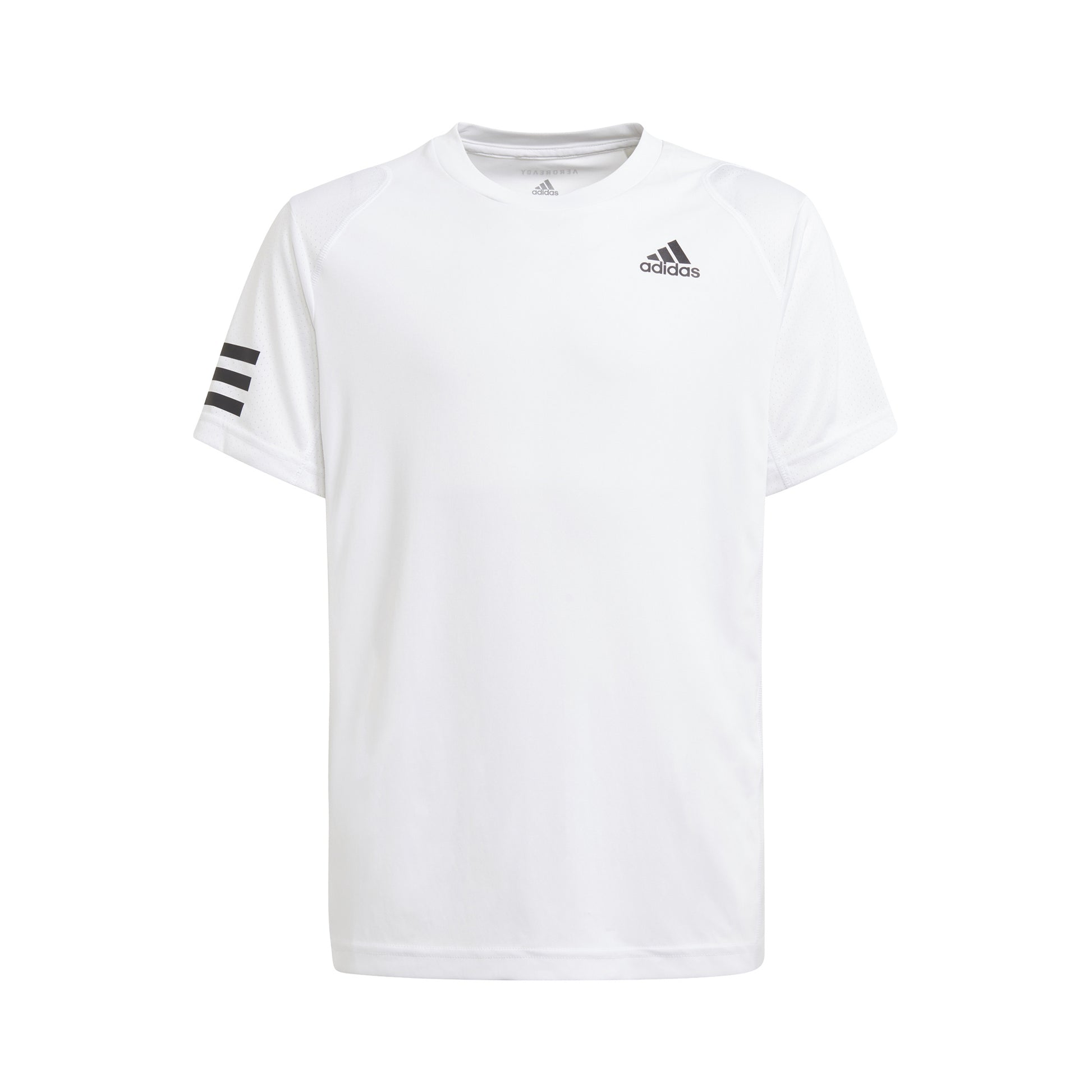 adidas Club 3 Stripes T-shirt Drenge - hvid, sort