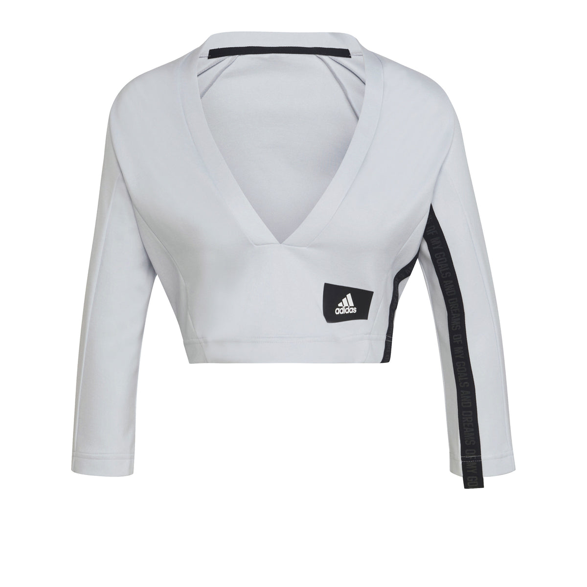 adidas Mission Victory Cropped Shirt, langærmet Damer - grå,