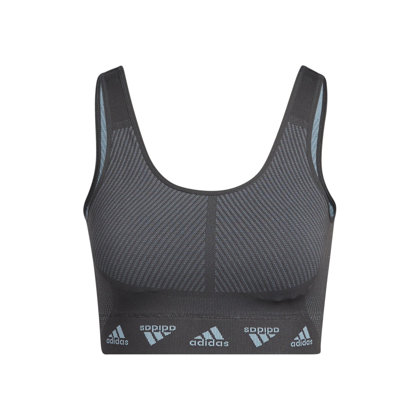 adidas Aeroknit Sports-BH Damer - mørkegrå