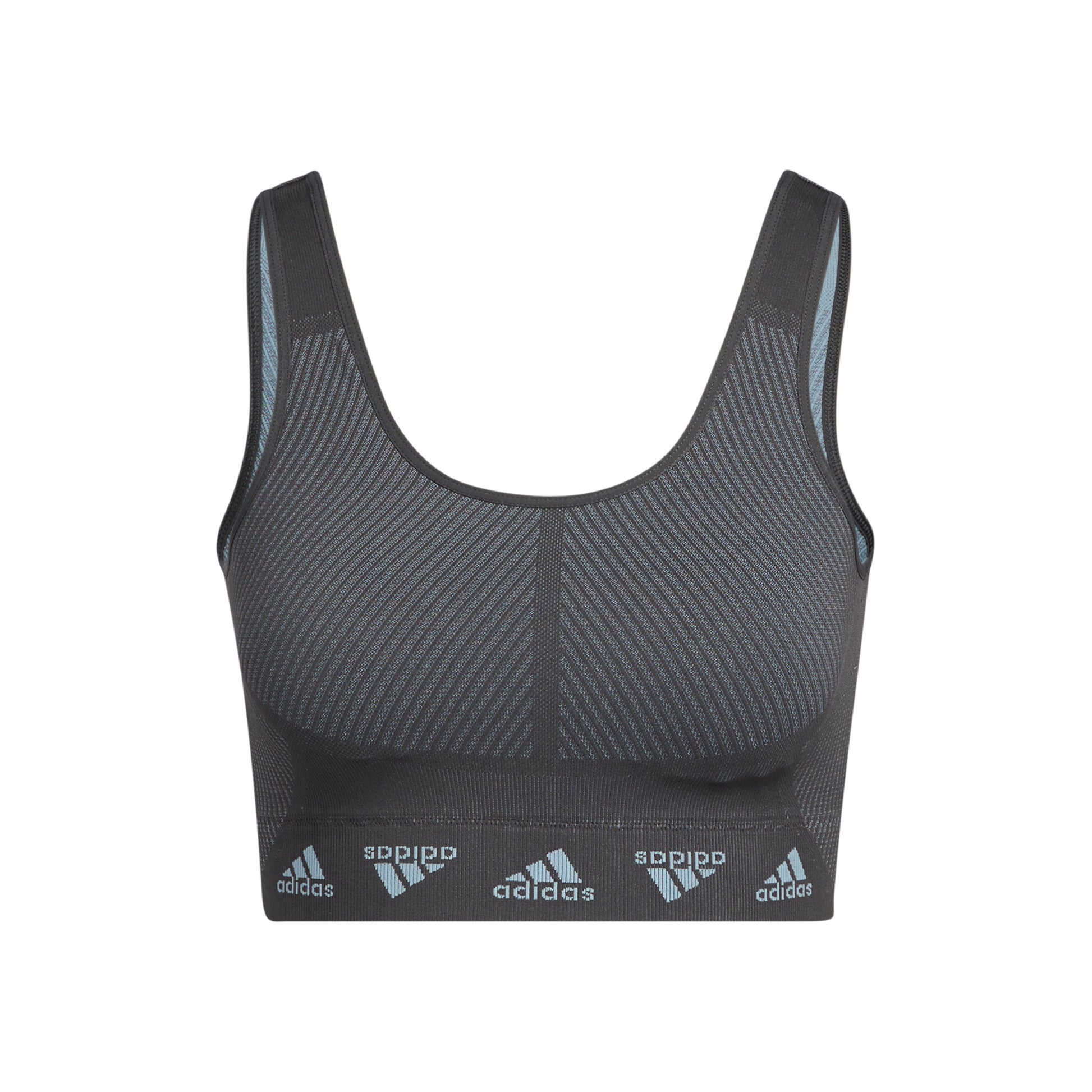 adidas Aeroknit Sports-BH Damer - mørkegrå