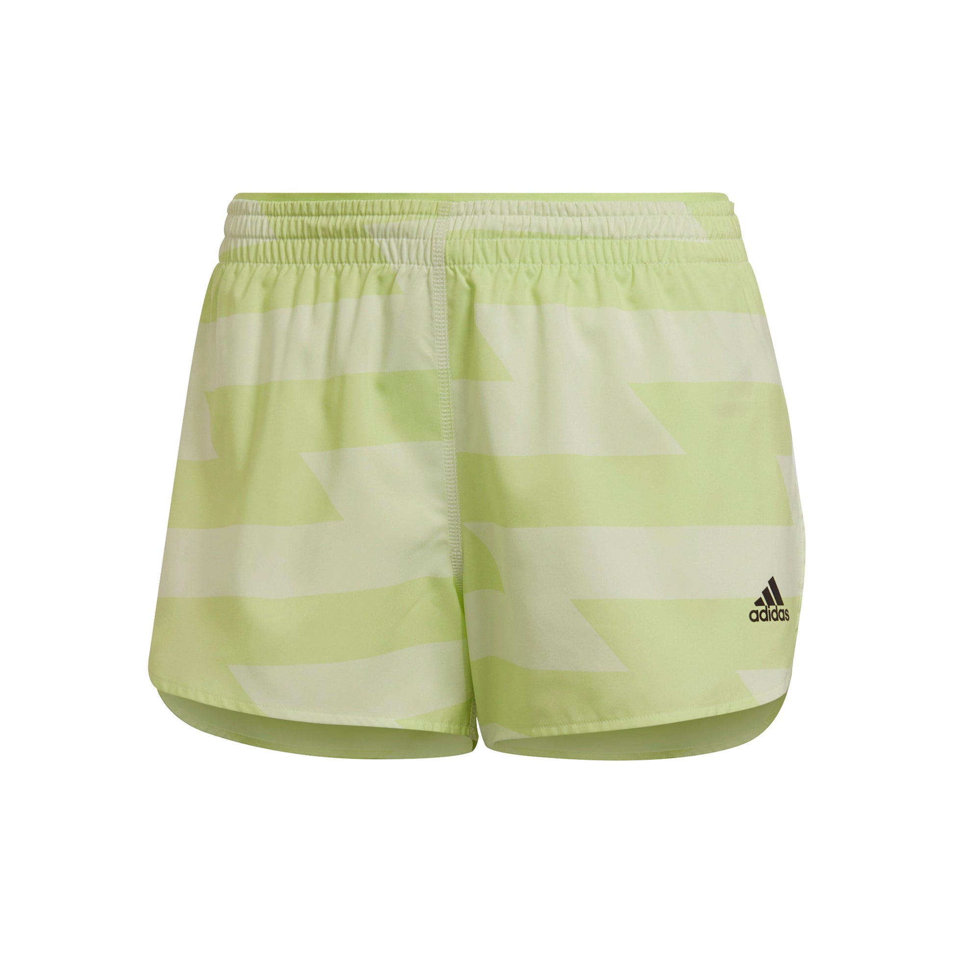 adidas Runfast Split 3in Shorts Damer - lime,
