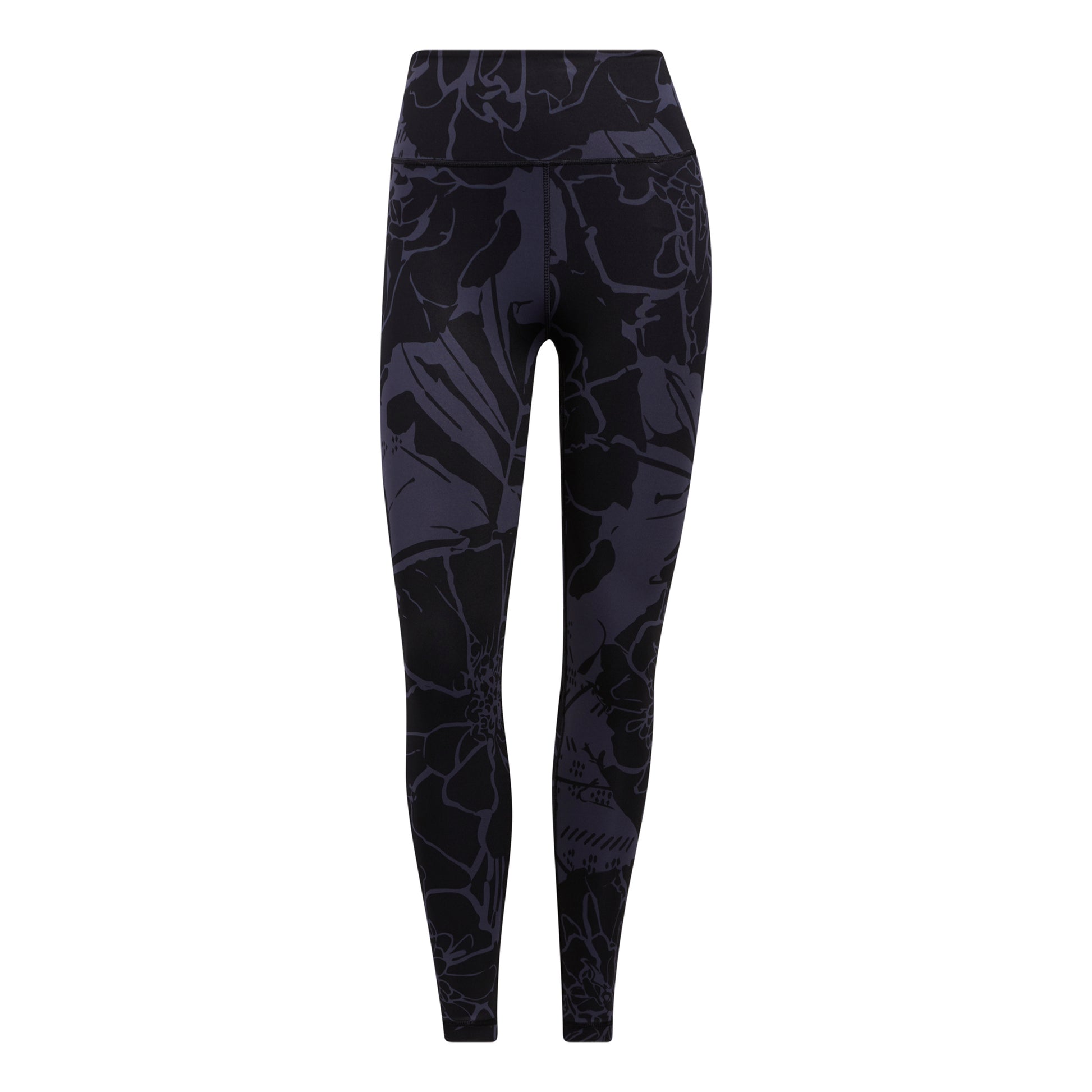 adidas Optime Flower 7/8 Stramme løbebukser Damer - blå,