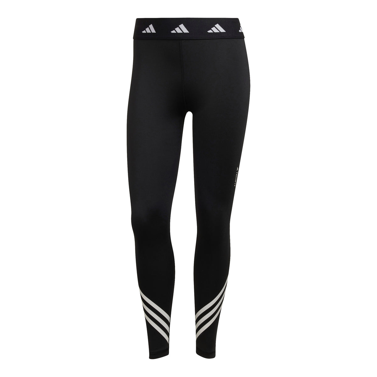adidas Tech-Fit 3 Stripes 7/8 Stramme løbebukser Damer - sort,