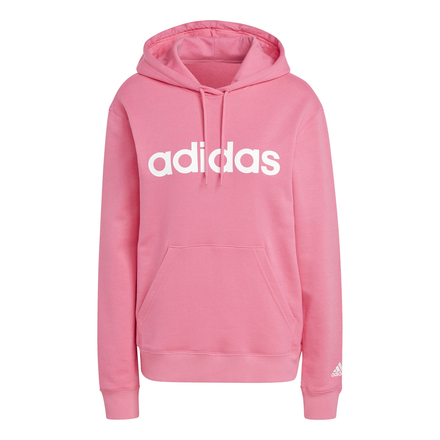 adidas Linear French Terry Hættetrøje Damer - pink, hvid