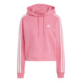 Future Icon 3 Stripes Full-Zip Hættetrøje Damer - rosa, hvid