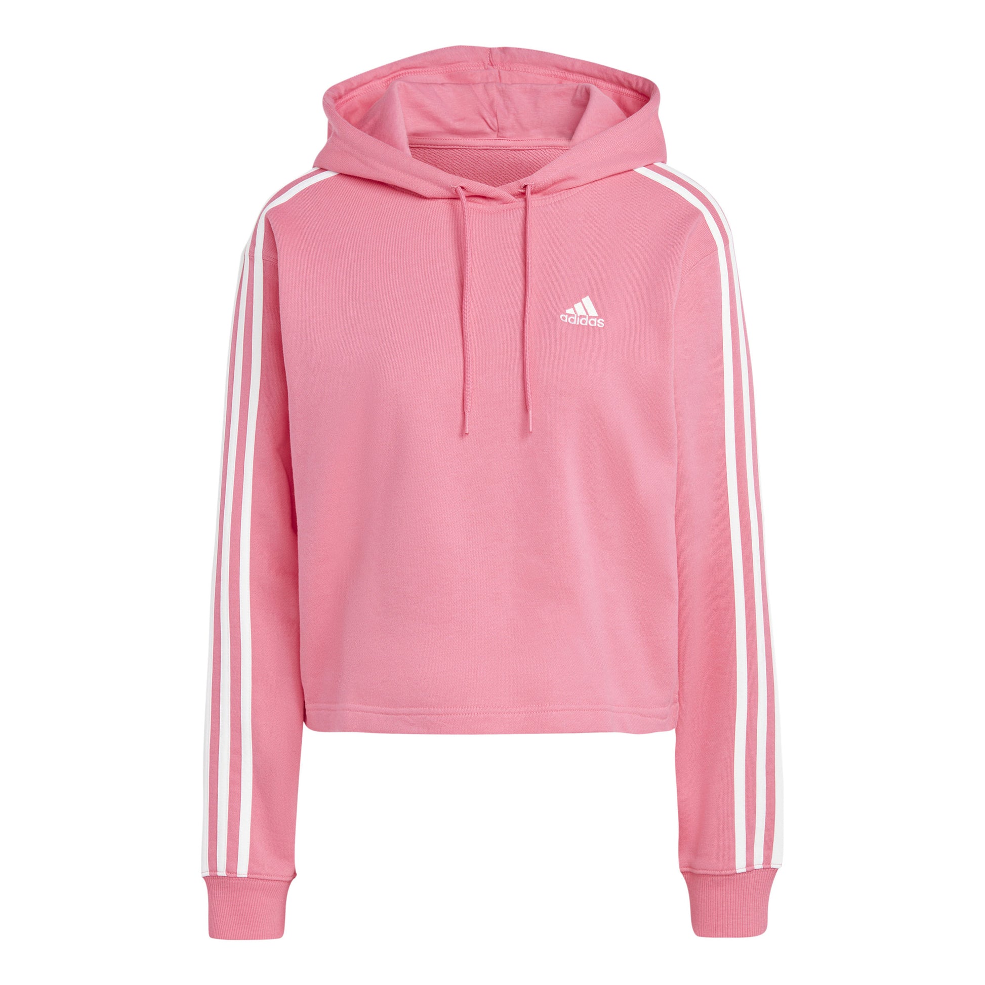 adidas Future Icon 3 Stripes Full-Zip Hættetrøje Damer - rosa, hvid