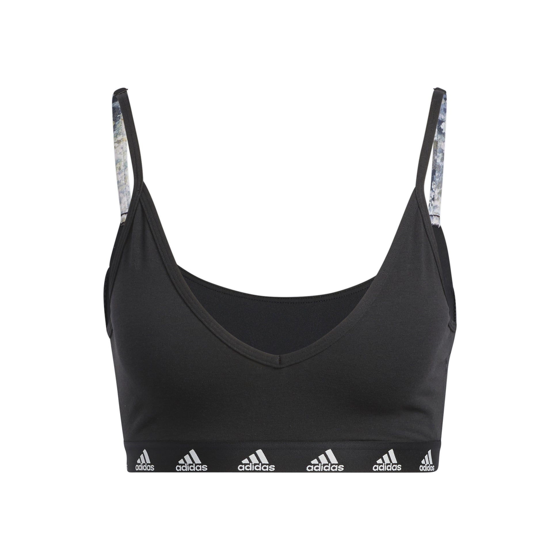 adidas Purebare Light Support Sports-BH Damer - sort, hvid