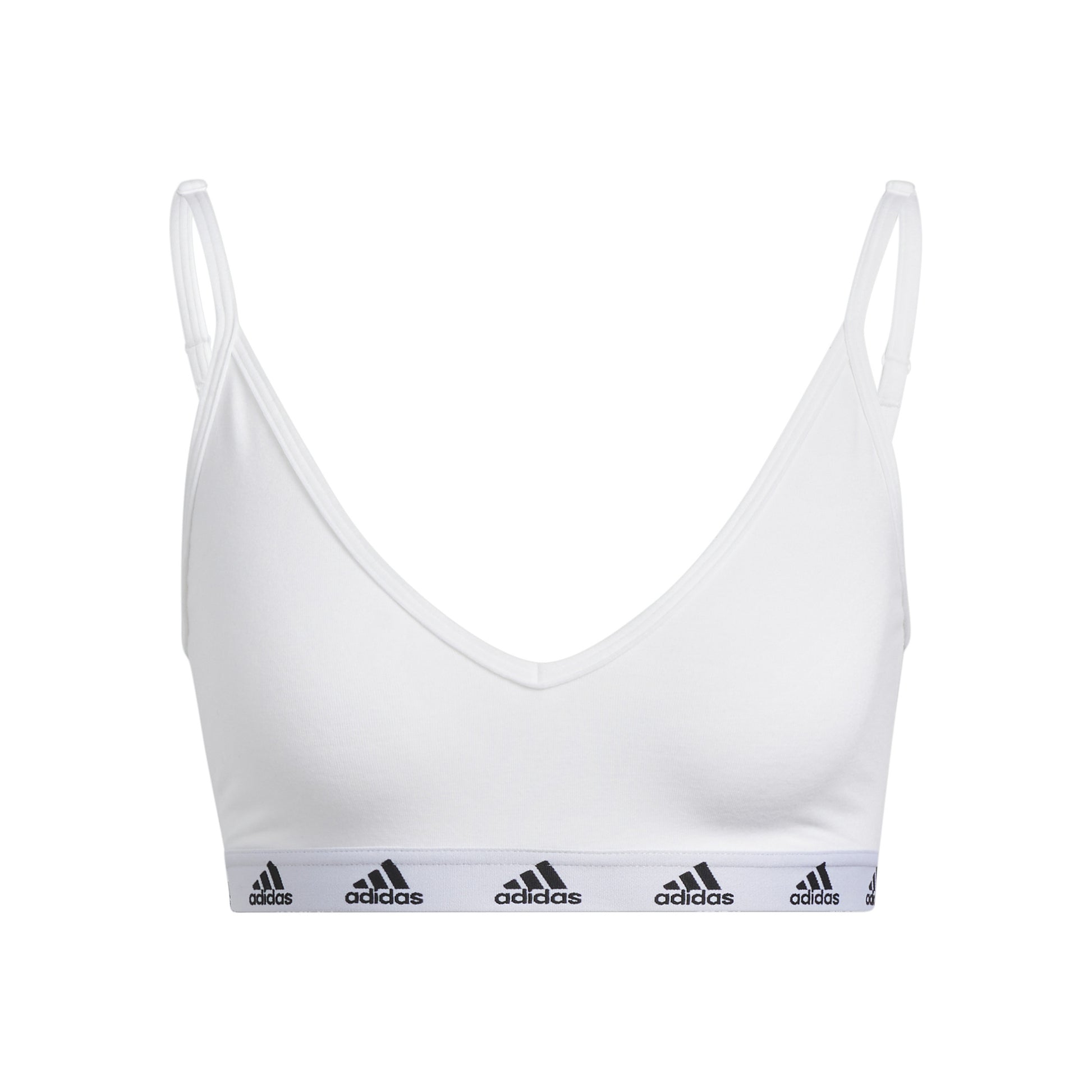 adidas Purebare Light Support Sports-BH Damer - hvid, sort