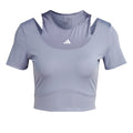 HIIT AEROREADY Crop Training T-shirt Damer - grå,