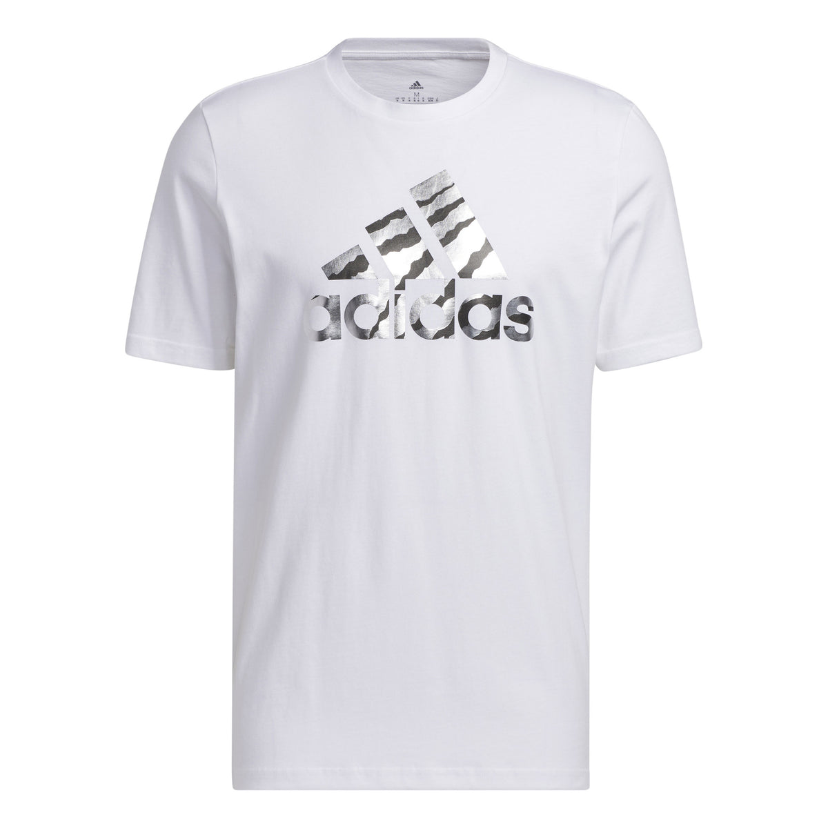 adidas Power Logo Foil T-shirt Herrer - hvid, grå