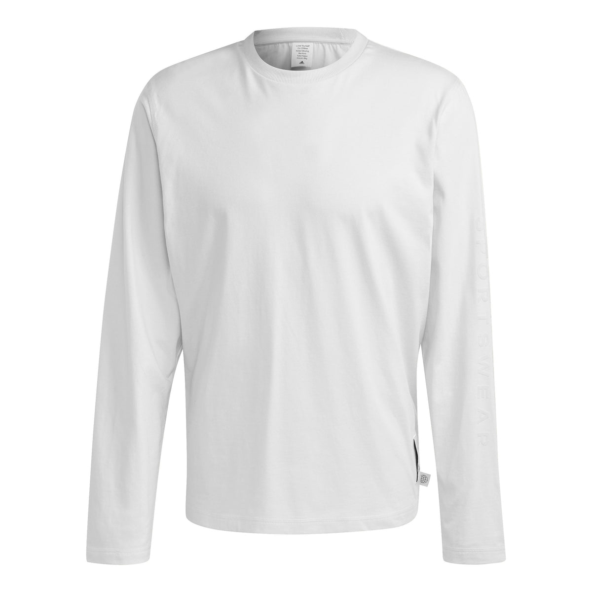 adidas Lounge Long-Sleeve Top Shirt, langærmet Herrer - hvid,