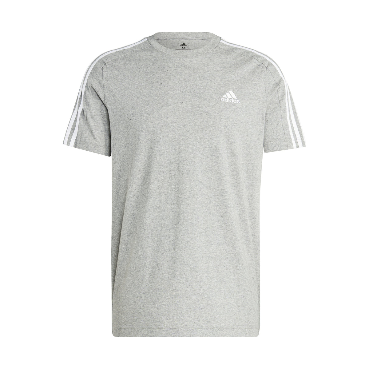adidas 3Stripes T-shirt Herrer - lysegrå, hvid