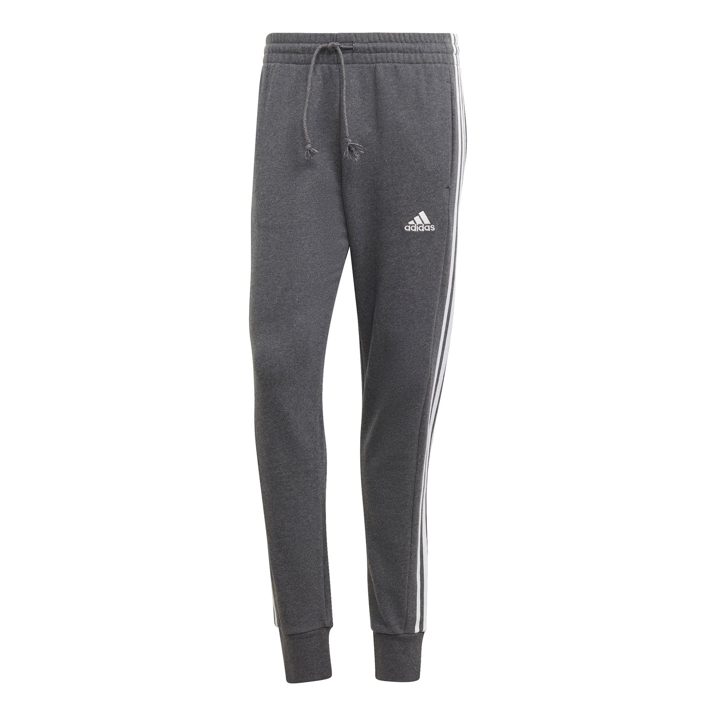 adidas French Terry Tapered Cuff 3-Stripes Træningsbukser Herrer - grå, hvid