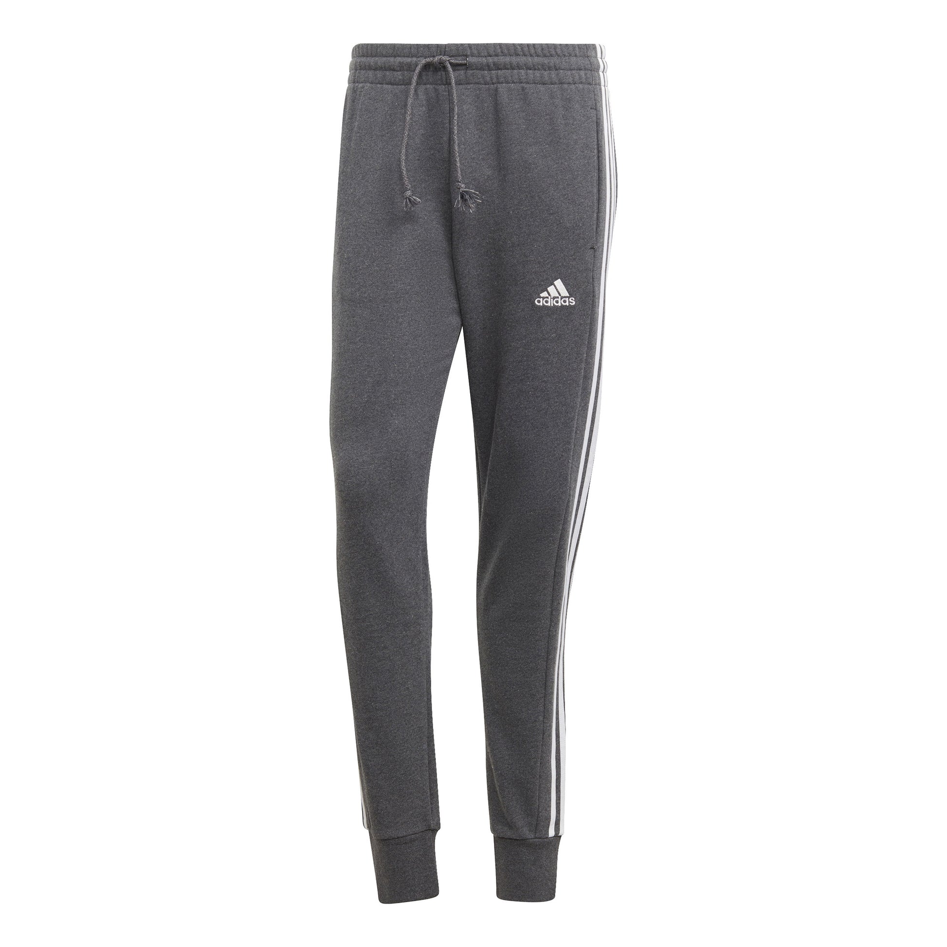 adidas French Terry Tapered Cuff 3-Stripes Træningsbukser Herrer - grå, hvid