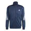 3Stripes Knit Træningsjakke Herrer - mørkeblå, hvid