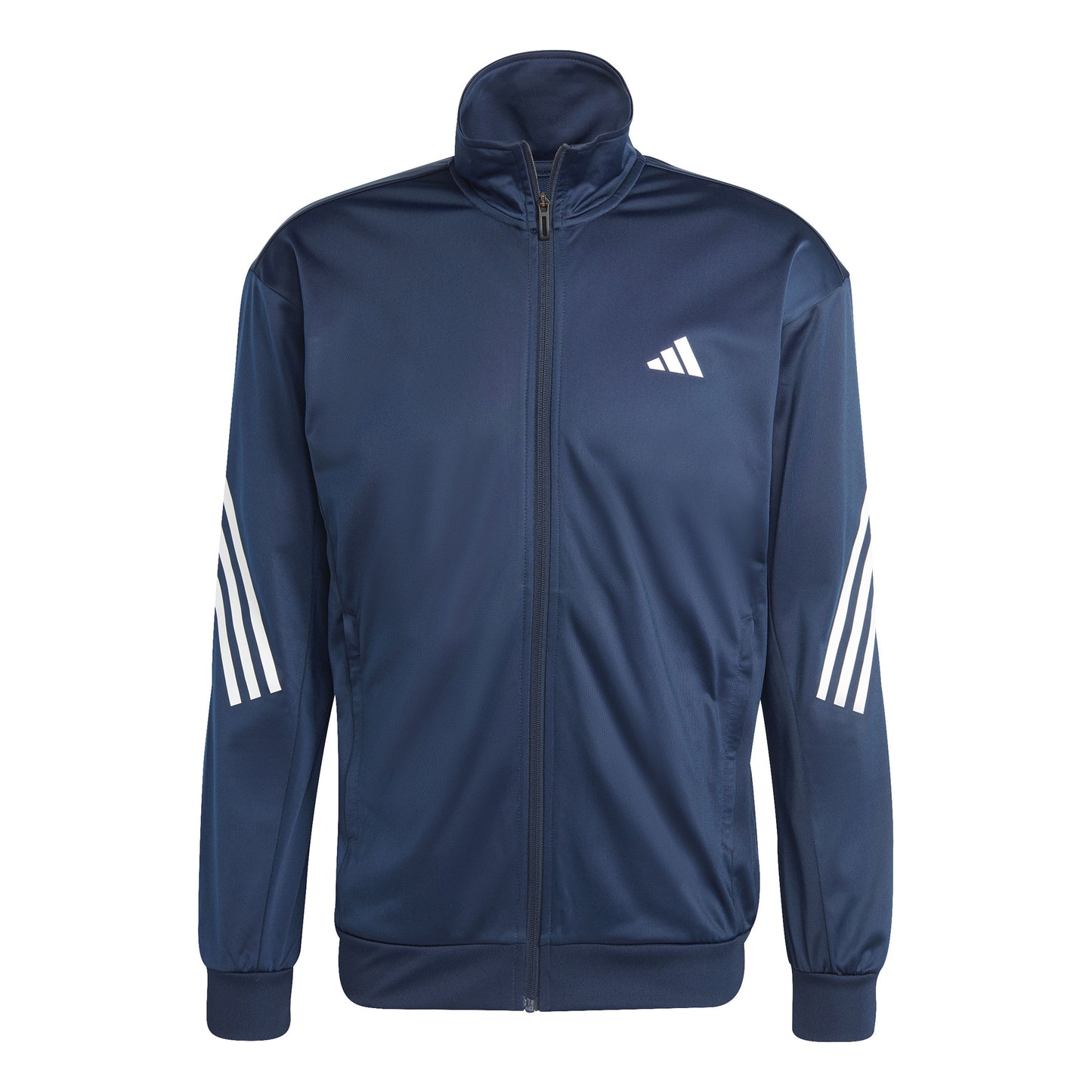 adidas 3Stripes Knit Træningsjakke Herrer - mørkeblå, hvid