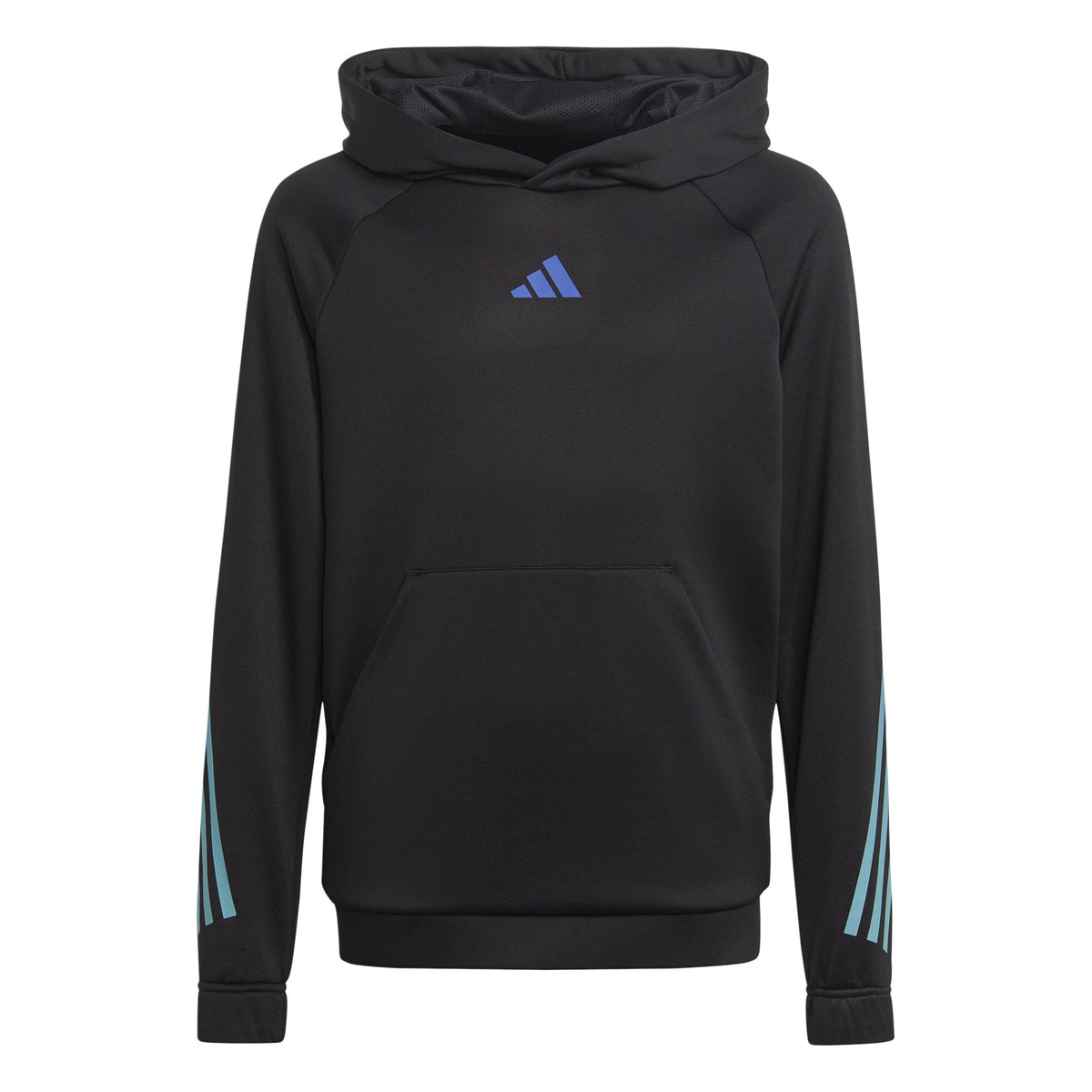 adidas Train Icons AEROREADY 3-Stripes Hættetrøje Drenge - sort, blå