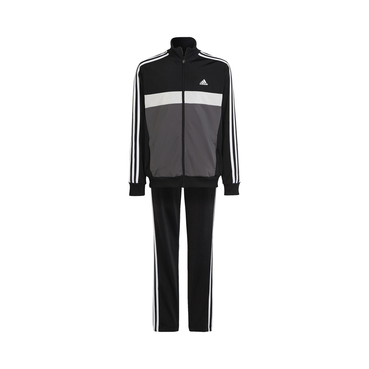 adidas 3Stripes Træningsdragt Børn - sort, grå