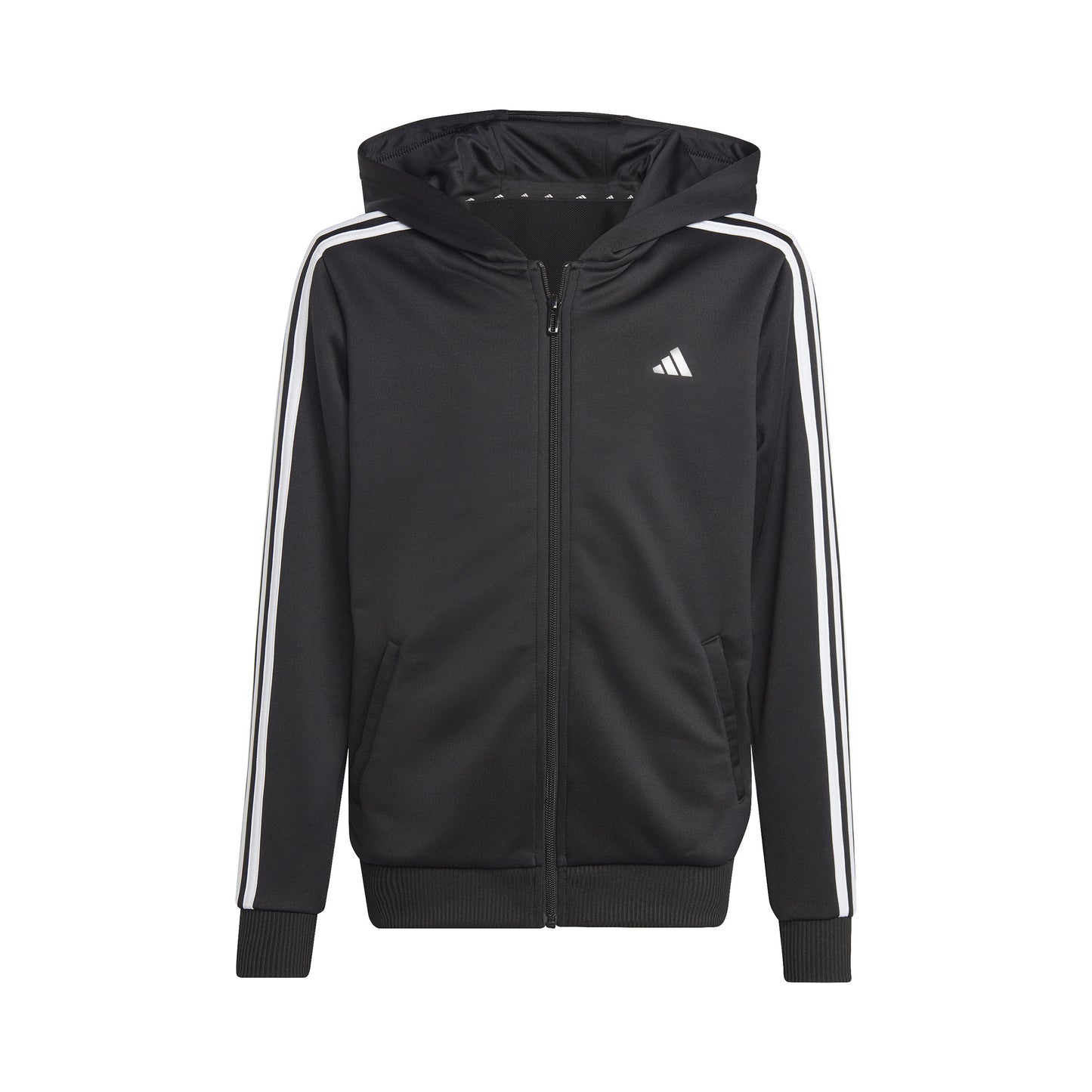 adidas Training ES 3 Stripes Full-Zip Sweatjakke Børn - sort, hvid