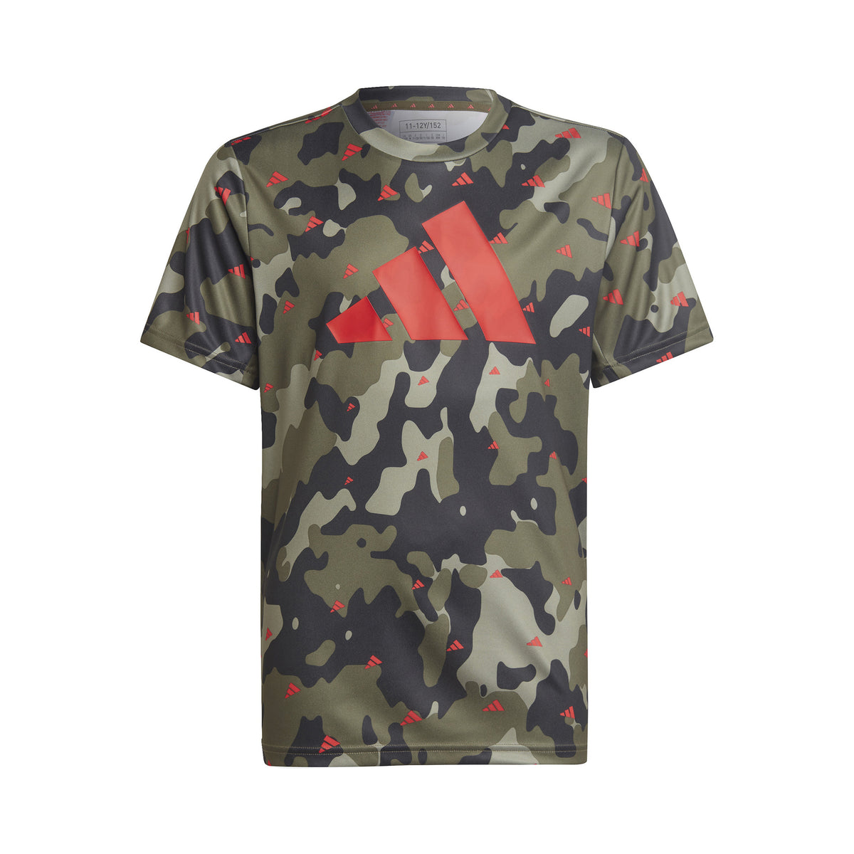 adidas Train Seasonal AEROREADY Allover Print Regular-Fit T-shirt Drenge - oliven, orange