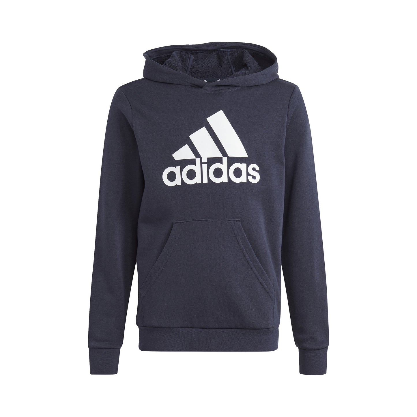 adidas Big Logo Cotton Hættetrøje Drenge - mørkeblå, hvid