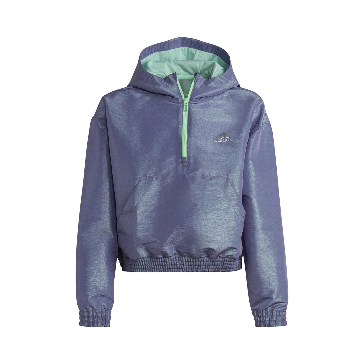 adidas Dance Loose Fit Woven Half-Zip Hooded Træningsjakke Pige - lilla, mint