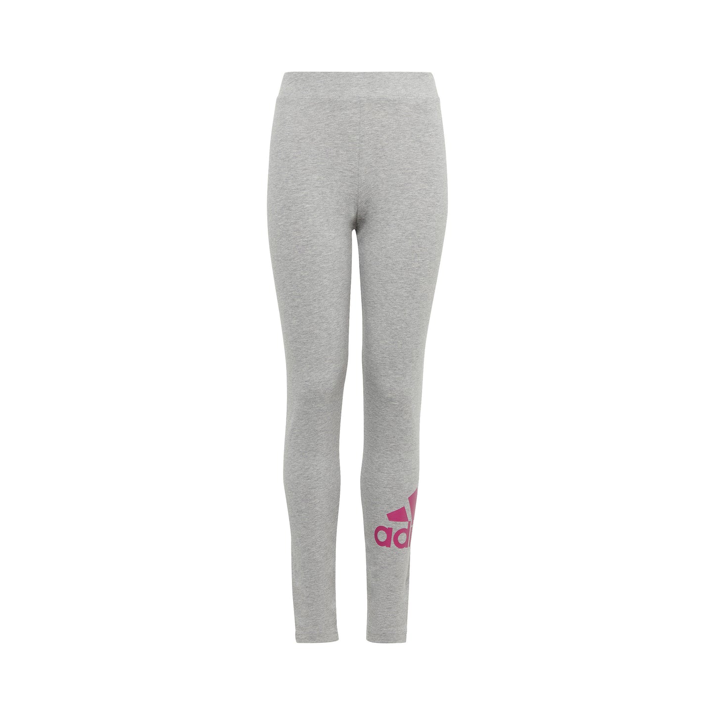 adidas Big Logo Cotton Stramme løbebukser Pige - lysegrå, pink
