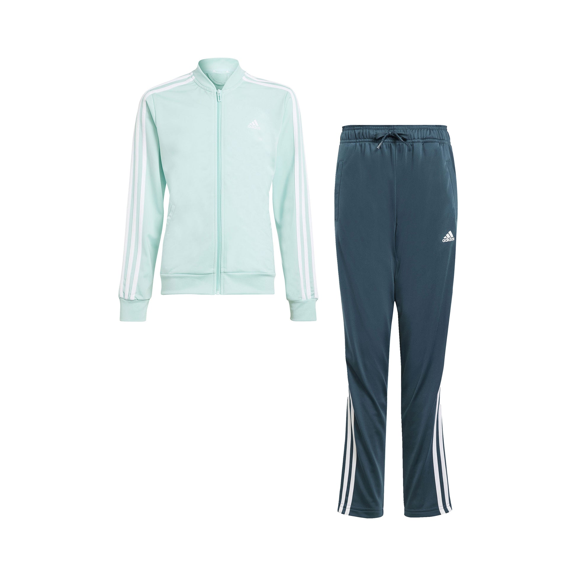 adidas 3Stripes Træningsdragt Pige - mint, petrol