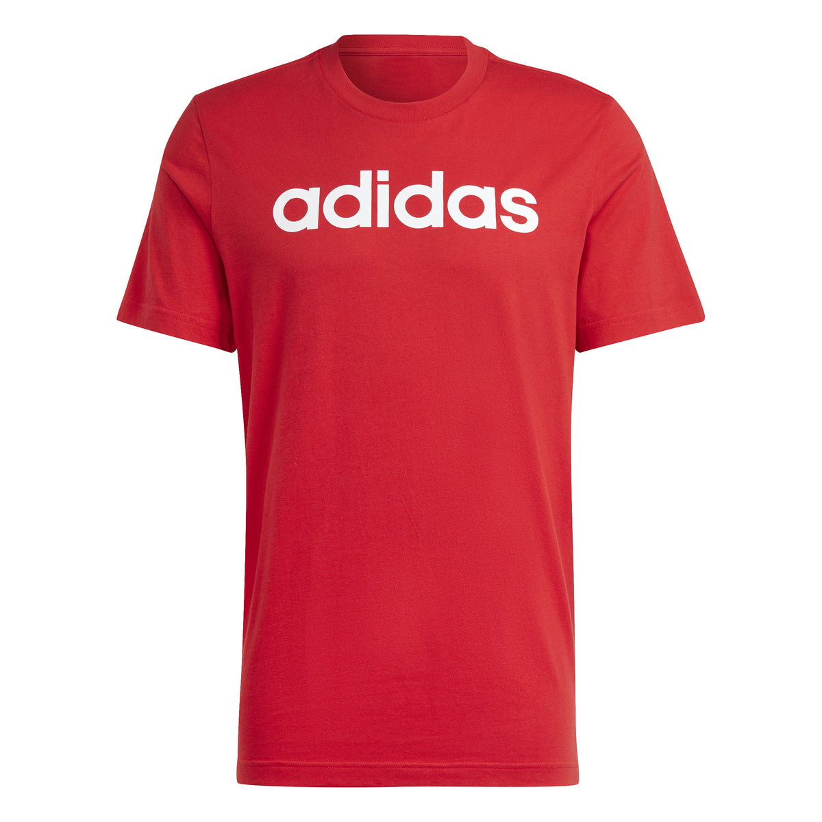 adidas LIN Singel Jersey T-shirt Herrer - rød, hvid