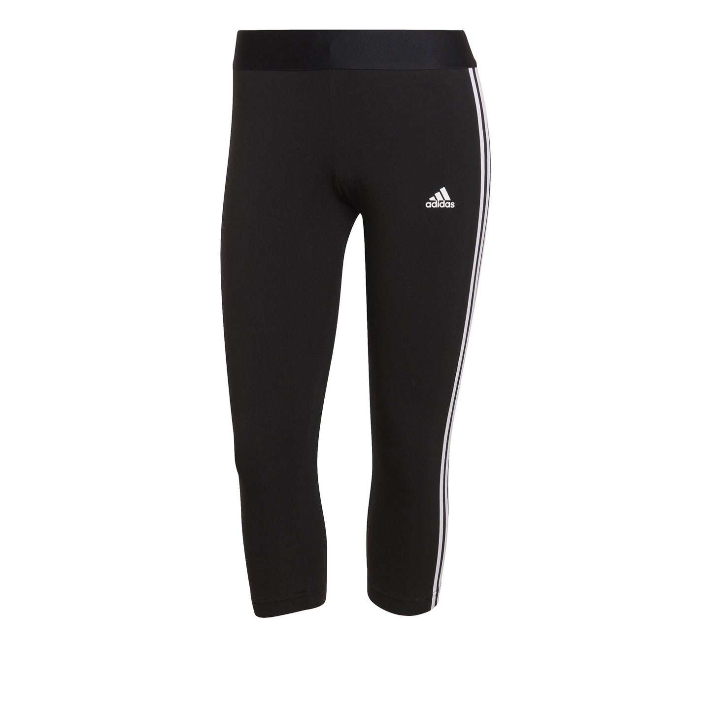 adidas 3Stripes Stramme løbebukser Damer - sort, hvid