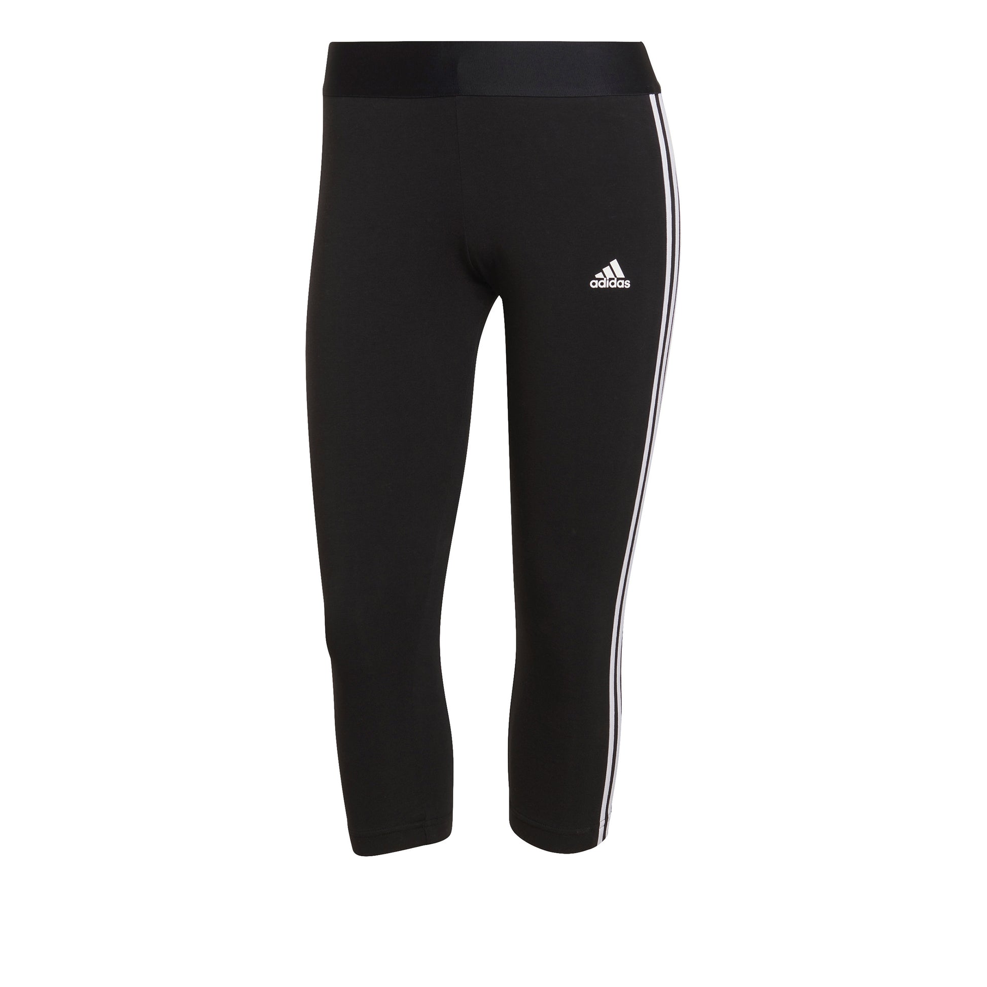 adidas 3Stripes Stramme løbebukser Damer - sort, hvid