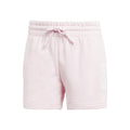 Linear French terry Shorts Damer - rosa, hvid