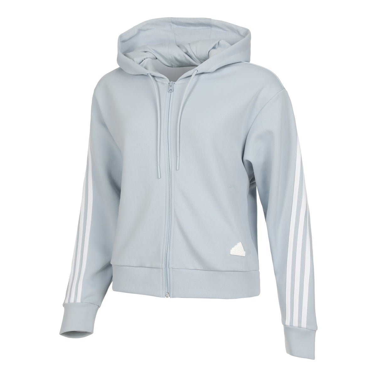 adidas Linear French Terry Sweatjakke Damer - blå-grå, hvid