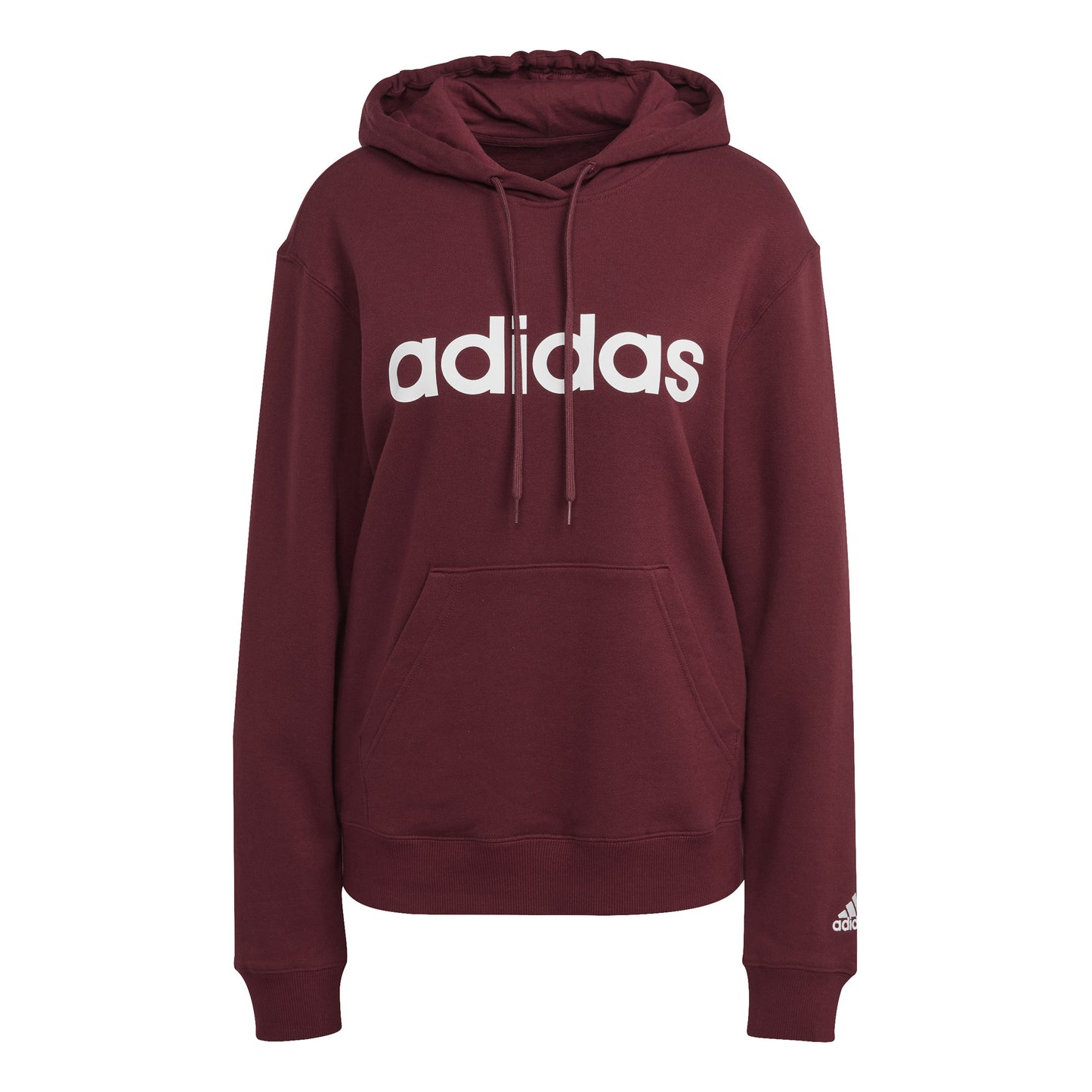 adidas Linear French Terry Hættetrøje Damer - rød, hvid