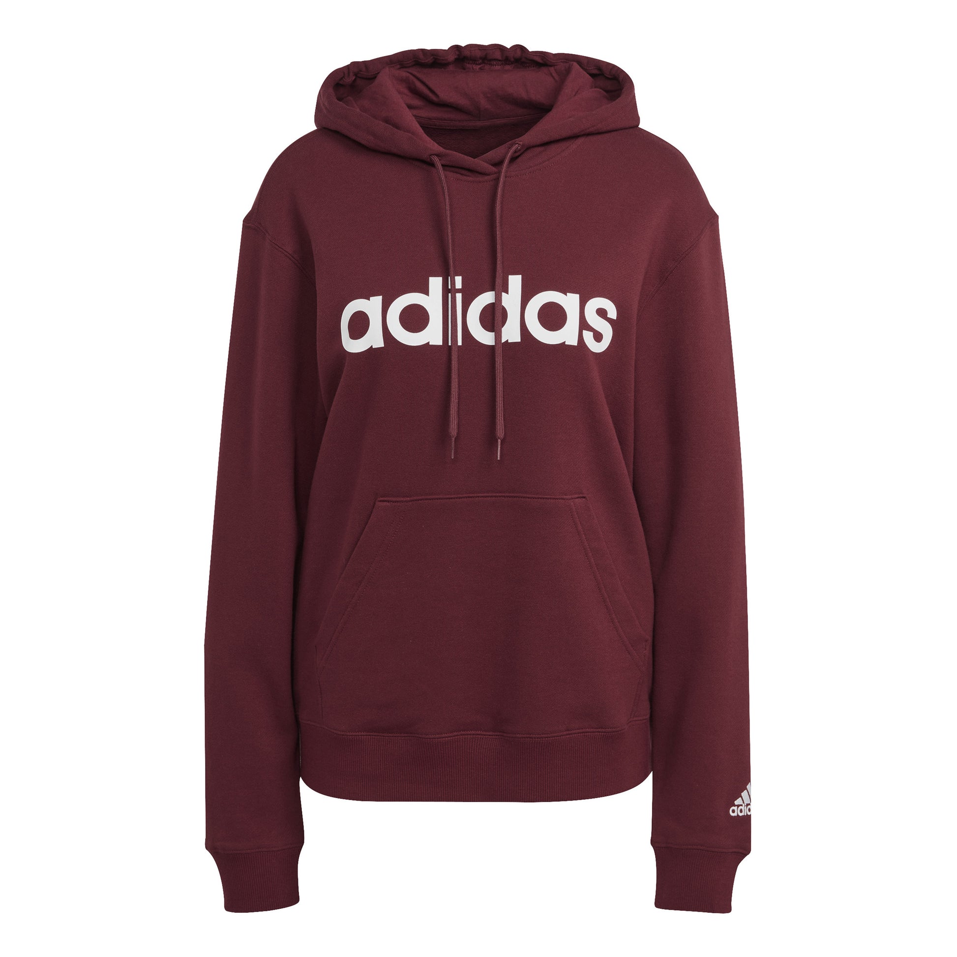 adidas Linear French Terry Hættetrøje Damer - rød, hvid