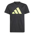 Training  ES Logo T-shirt Drenge - sort, gul