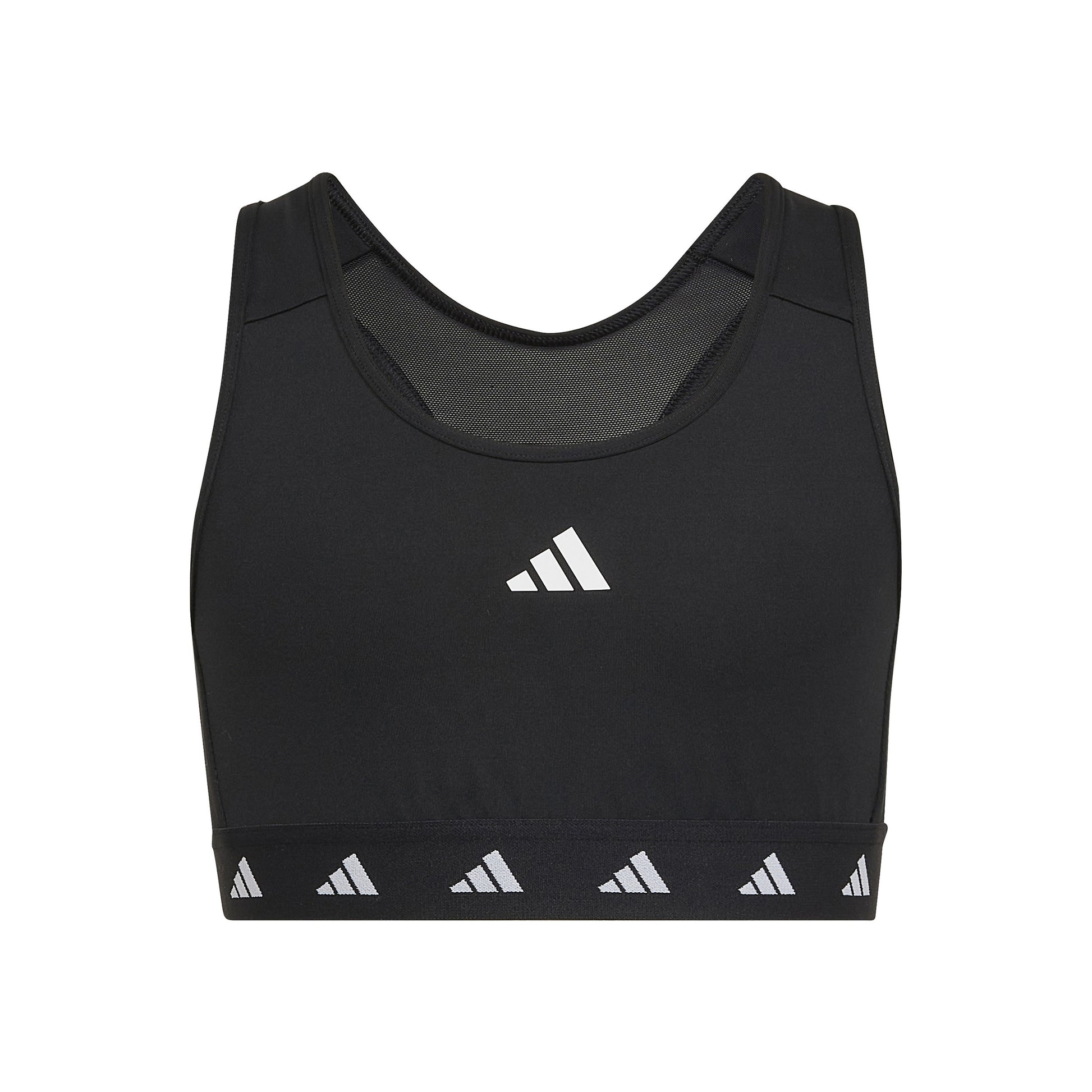 adidas Tech-Fit Power Sports-BH Pige - sort, hvid