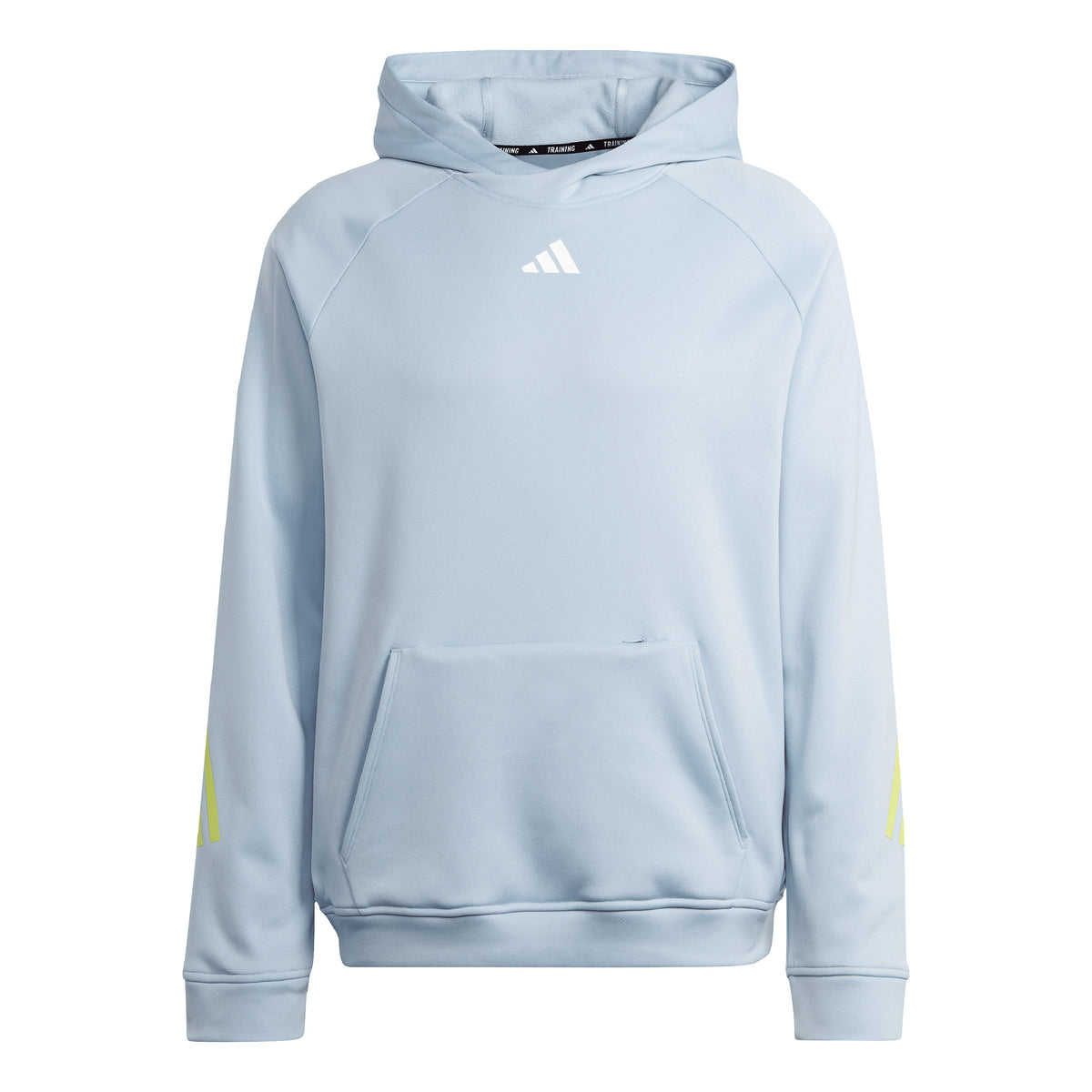 adidas Training Icons 3 Stripes Sweatjakke Herrer - lyseblå, lime