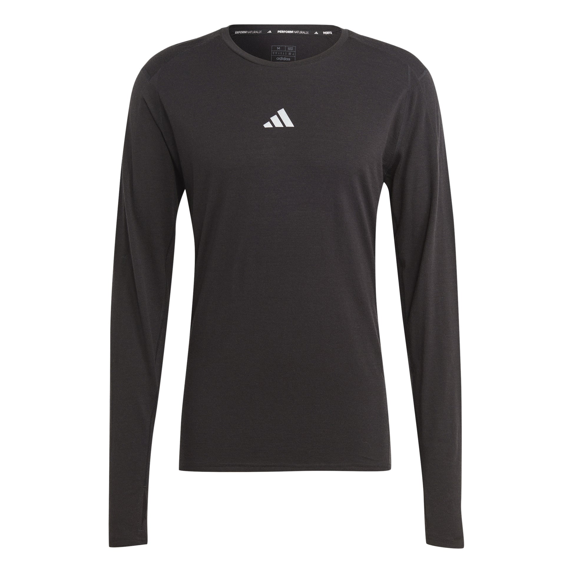 adidas Ultimate Cold Ready Merino Shirt, langærmet Herrer - sort,