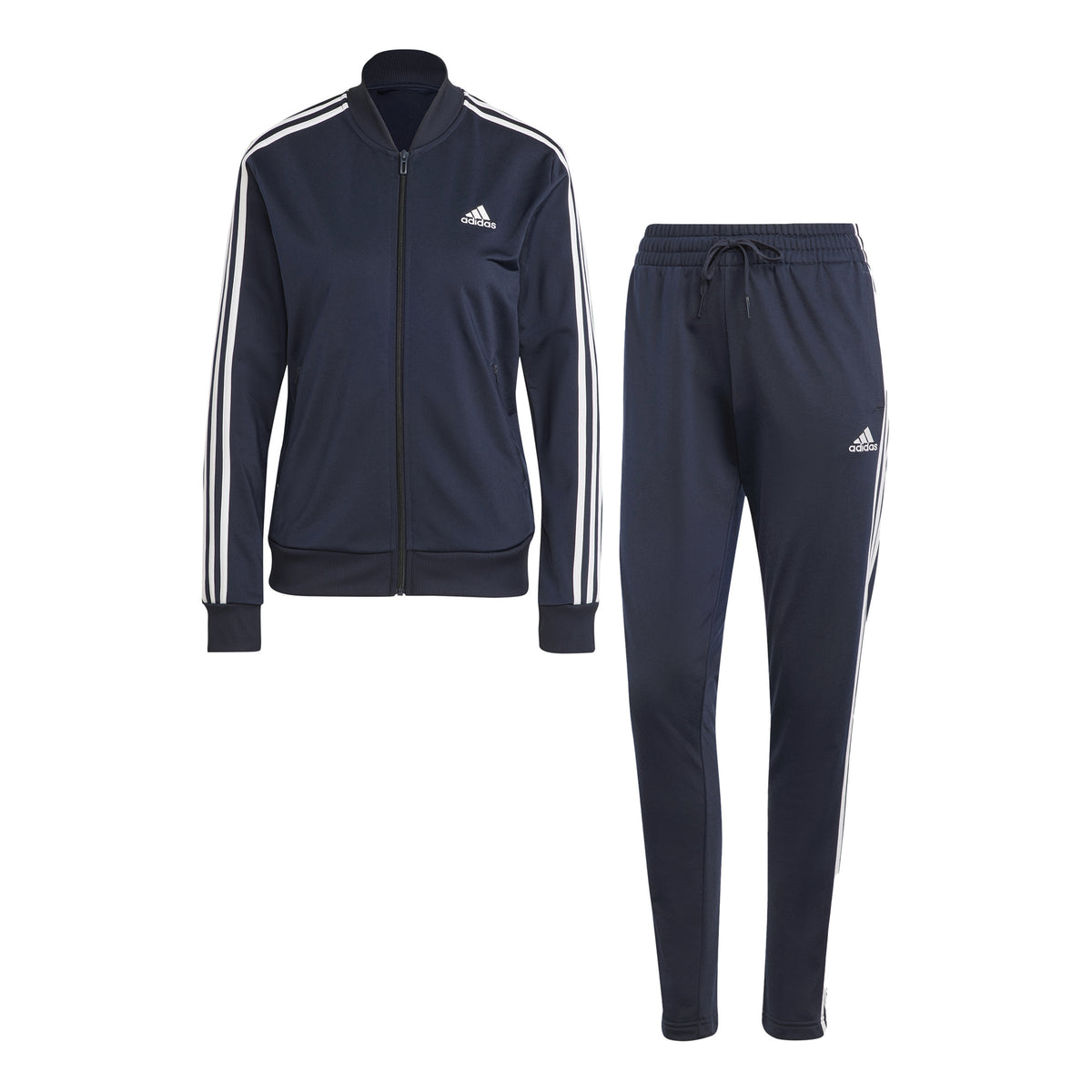 adidas 3Stripes Træningsdragt Damer - mørkeblå, hvid