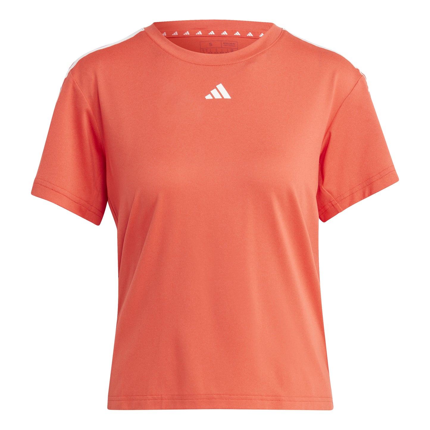 adidas Essentials 3 Stripes T-shirt Damer - rød, hvid