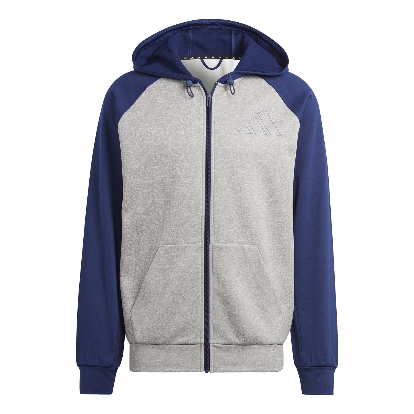 adidas GG Big Logo 3 Stripes Træningsjakke Herrer - grå, mørkeblå