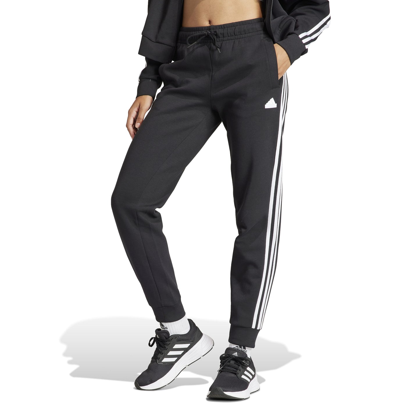 adidas Future Icon 3 Stripes Regular Træningsbukser Damer - sort, hvid
