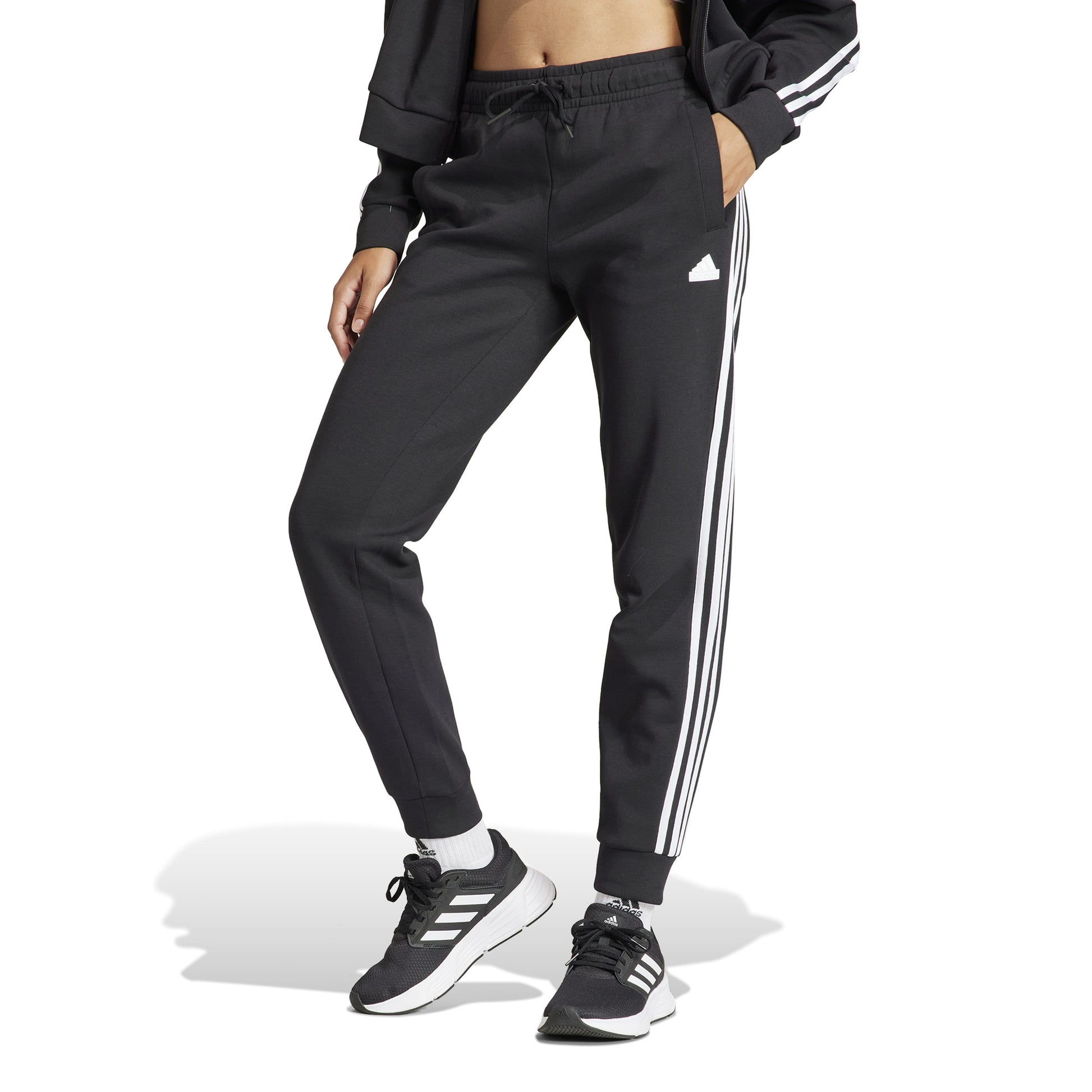 adidas Future Icon 3 Stripes Regular Træningsbukser Damer - sort, hvid